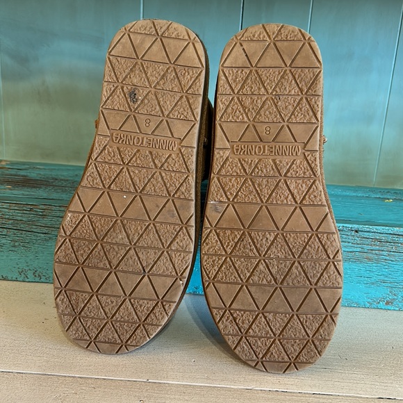 Minnetonka Women’s 8M Leather/Faux Fur Camel (color) 🐪 Boots 🥾 - Picture 7 of 8